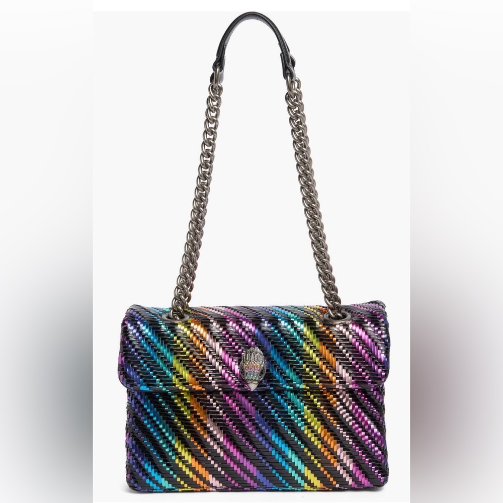 Authentic Kurt Geiger😍Rainbow Striped Shoulder Bag